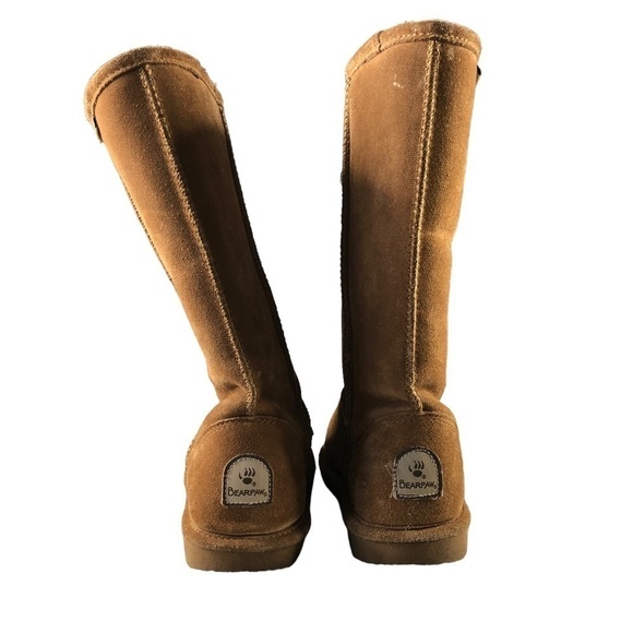 Bearpaw Cloud II Wool Lined Tall Cozy Boots Sheepskin Suede Nuckbuck - Picture 3 of 9